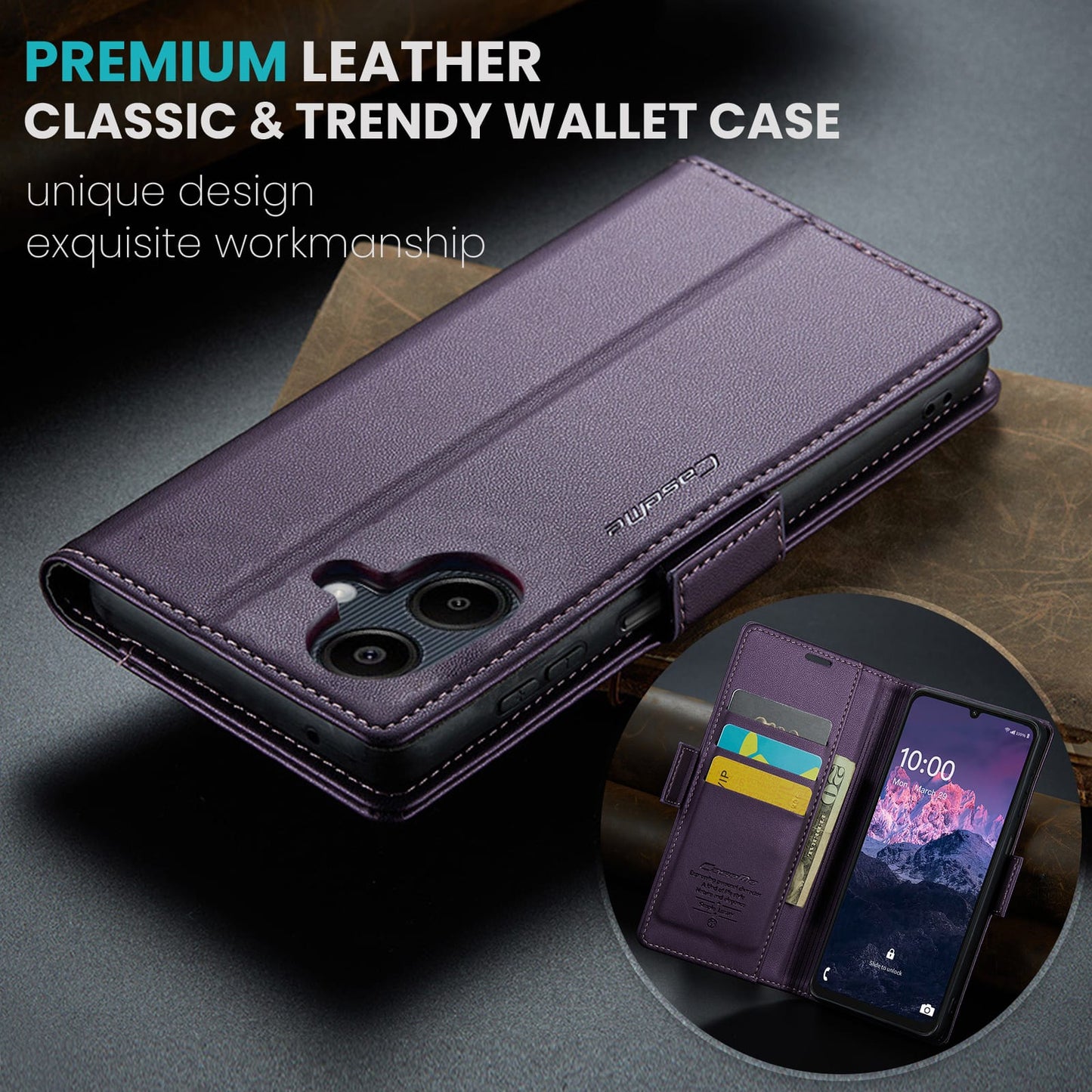 Samsung Galaxy A07 Pu Wallet Case [Purple]