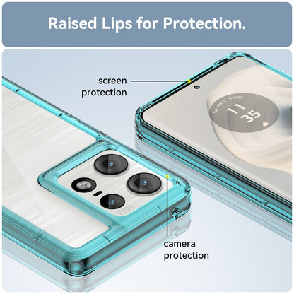 Moto Edge 50 Pro Soft Gel Bumper Case [Clear Blue]