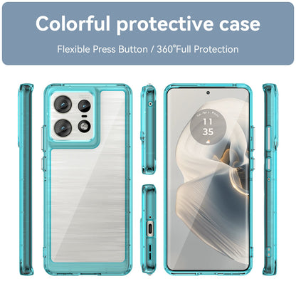Moto Edge 50 Pro Soft Gel Bumper Case [Clear Blue]