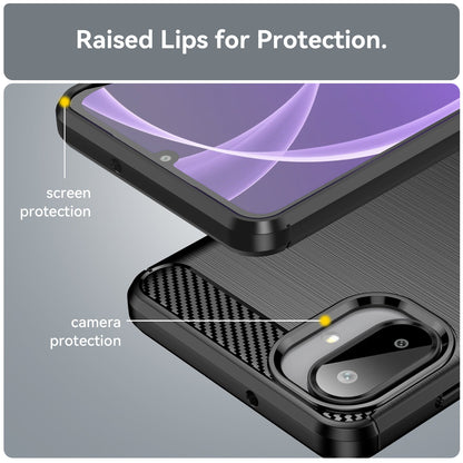 Galaxy A07 Carbon Fibre Case [Black]