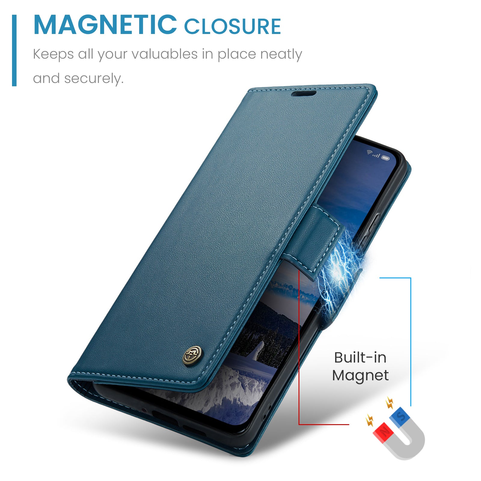 Oppo Reno 13 Pro 5G Pu Wallet Case [Navy]