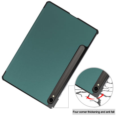 Galaxy Tab S9 X710 Tri-fold Pu Case [Teal]