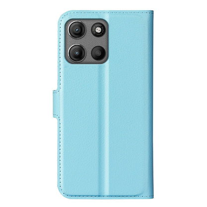Moto G15 Pu Wallet Case [Lightblue]