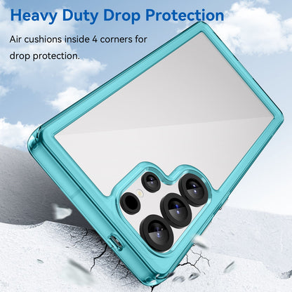 Galaxy S25 Ultra Soft Gel Bumper Case [Clear Blue]