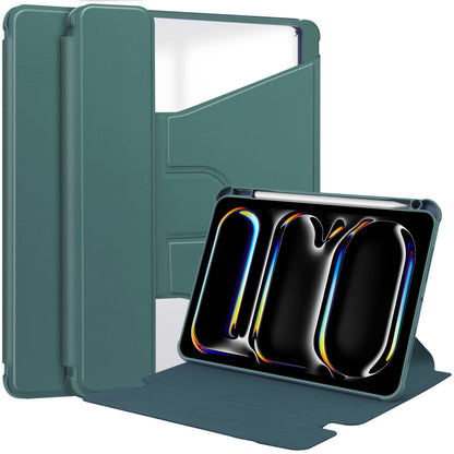 Ipad Pro 11" (M4/m5, 2024-2025) Rotating Acrylic Case [Teal]