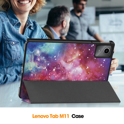 Lenovo Tab M11 Tb330 Designer Tri-fold Case [Galaxy]
