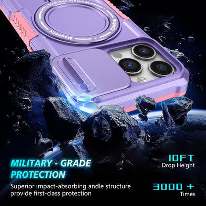 Iphone 13 Pro Magsafe Sliding Cover Case [Purple]