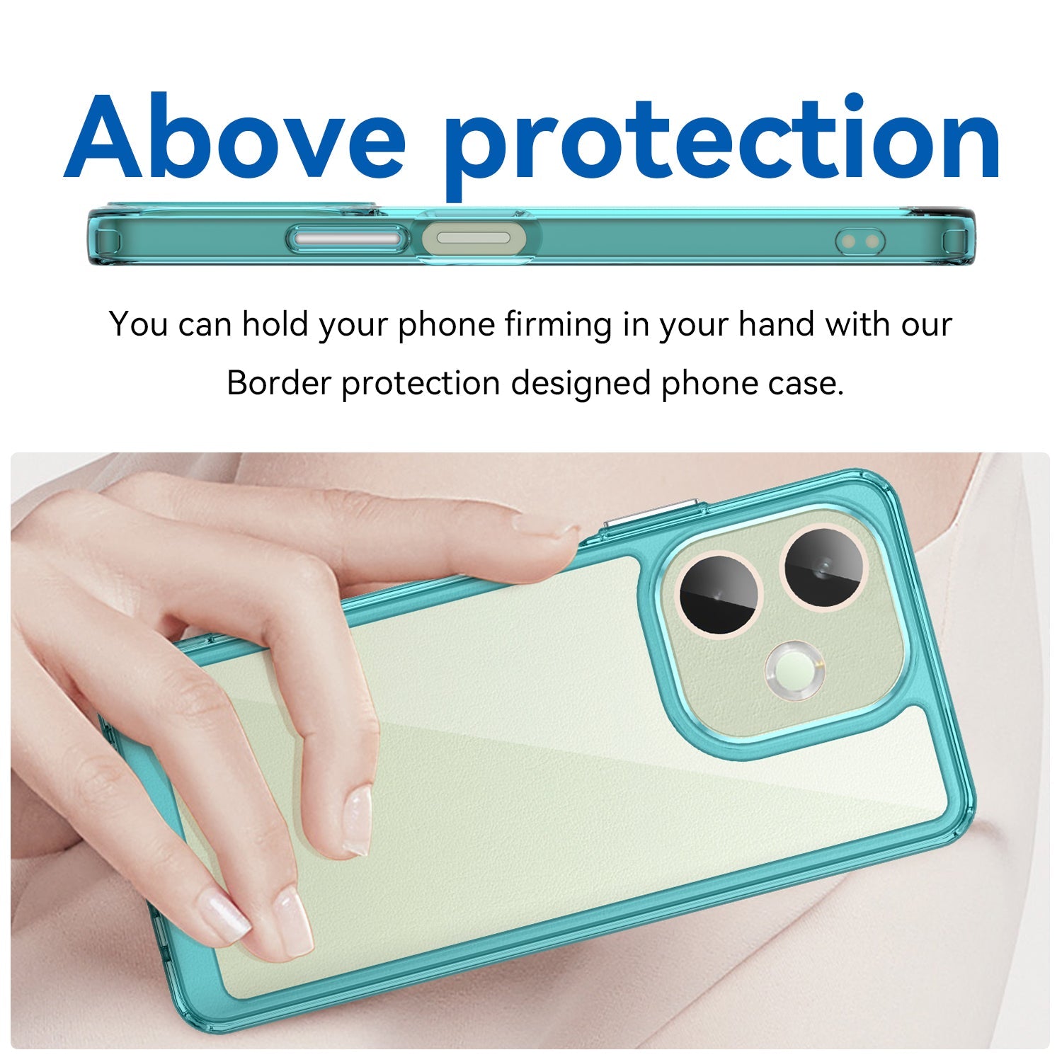 Oppo A5 Pro 5G Soft Gel Case [Clear Blue]