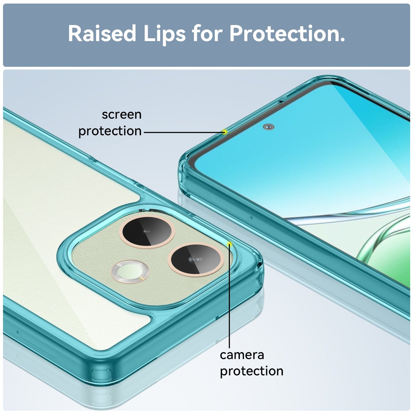 Oppo A5 Pro 5G Soft Gel Case [Clear Blue]