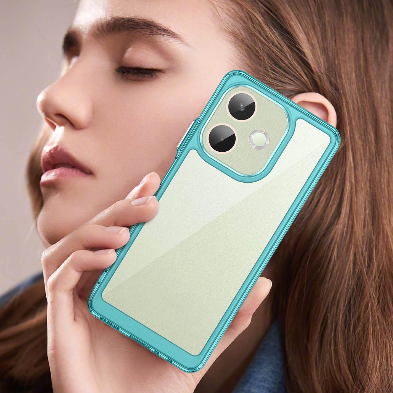 Oppo A5 Pro 5G Soft Gel Case [Clear Blue]