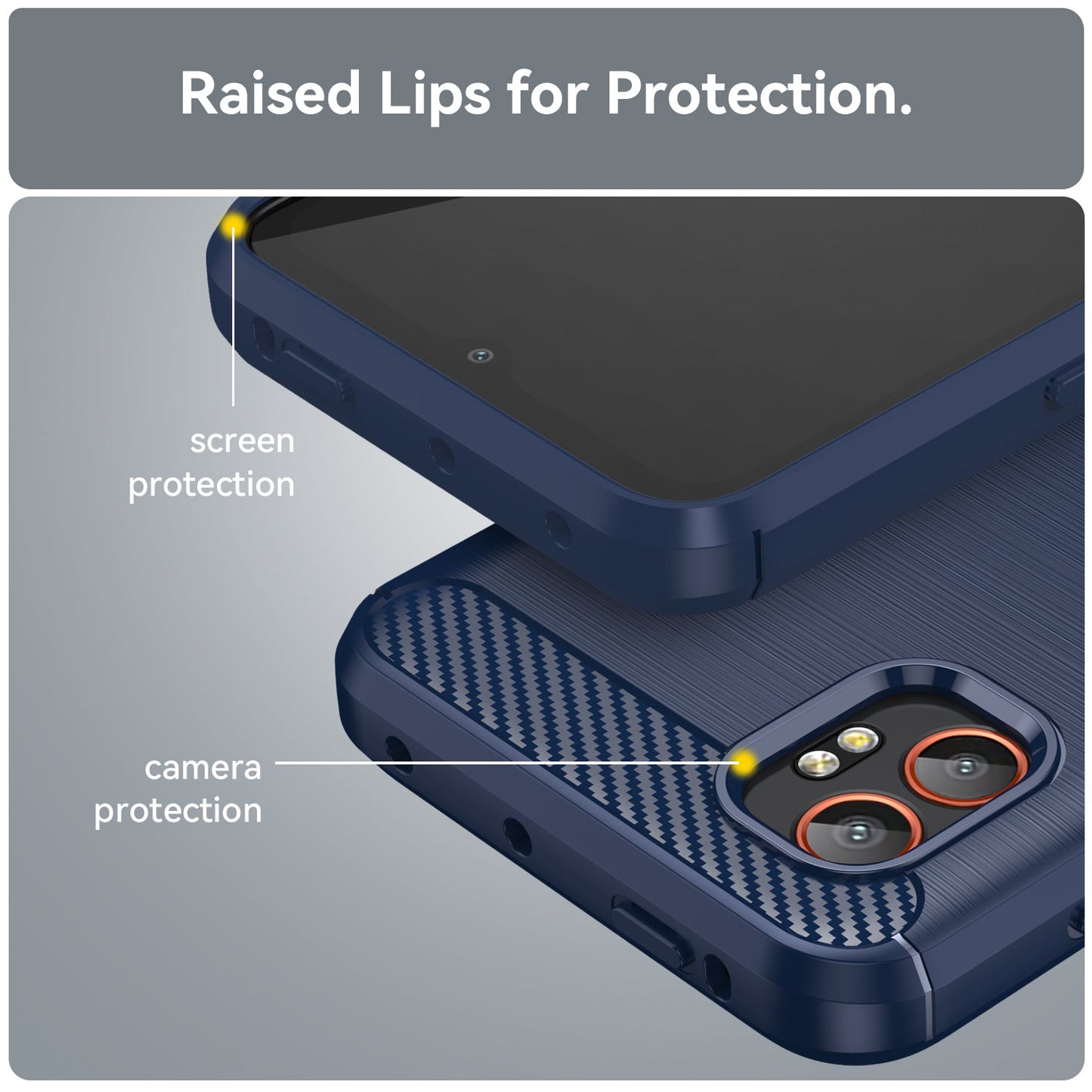 Galaxy Xcover 7 Pro Carbon Fibre Case [Navy]