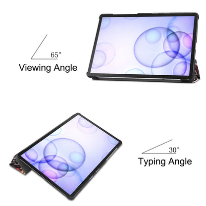 Galaxy Tab S6 T860 Designer Tri-Fold Case [Graffiti]