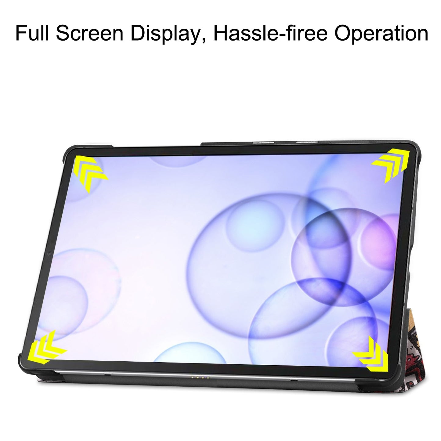 Galaxy Tab S6 T860 Designer Tri-Fold Case [Graffiti]