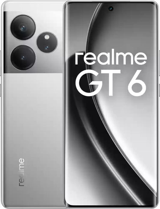 RealMe GT 6 RMX3851 Mobile Phone [ 512GB / 16GB RAM Fluid Silver ]