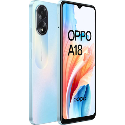 OPPO A18 Mobile Phone [128GB / 4GB RAM Glowing Blue]