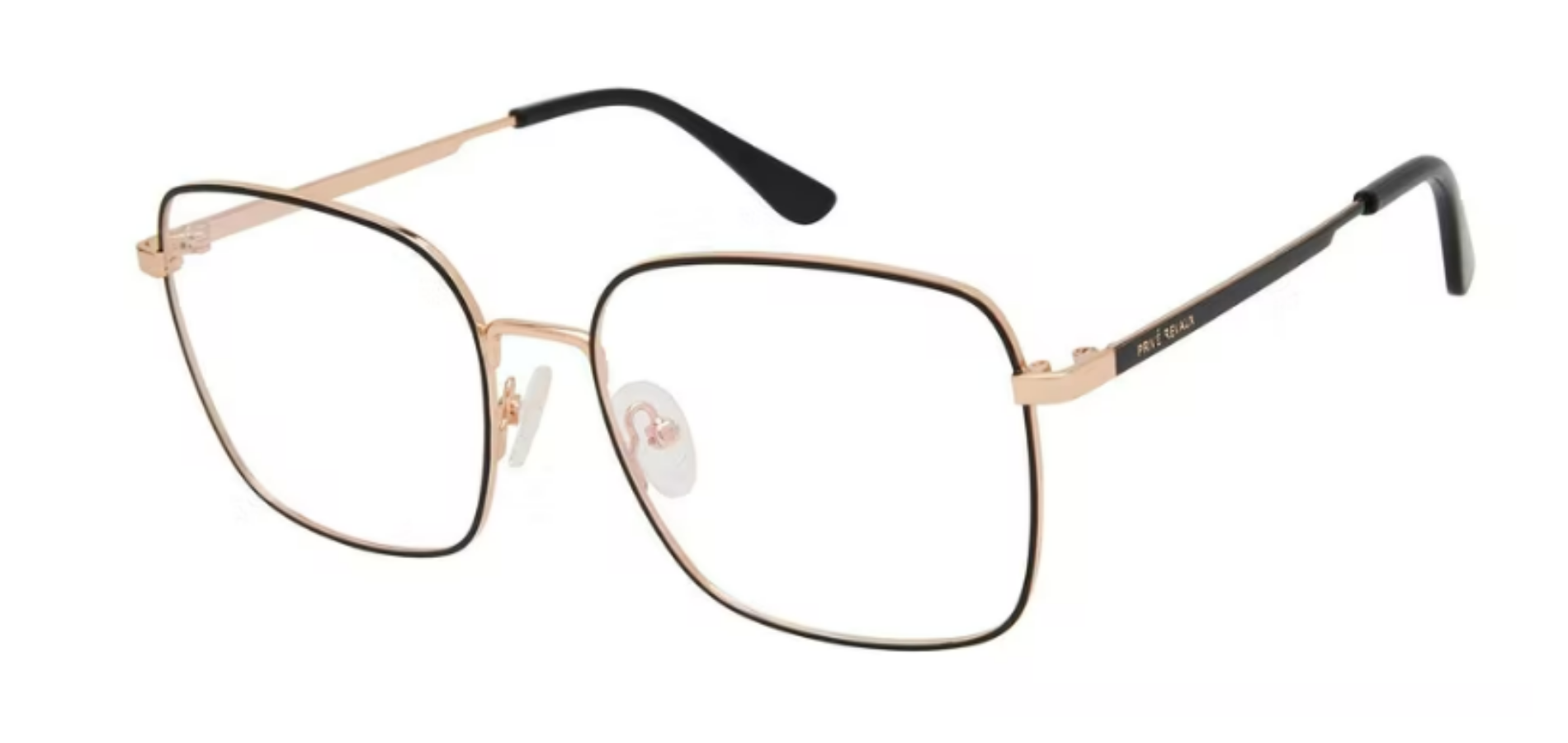 Prive Revaux Wanderlust Blue Light Glasses [Rose Gold/Black]