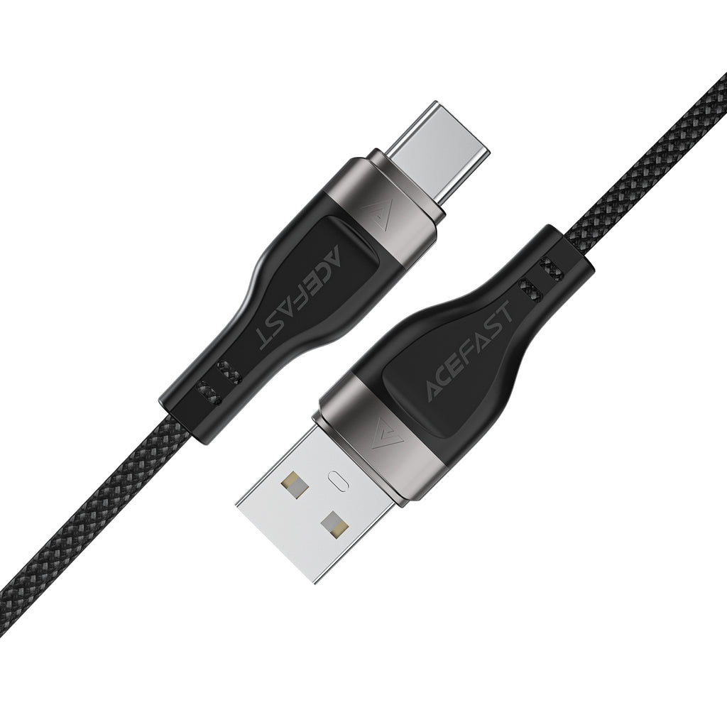 Acefast 3A/60W Super Durable Zinc Alloy Nylon Braided Cable w/ Magnetic Anti-Tangle (C11)3A USB-A to USB-C [ 3A USB-A to USB-C]