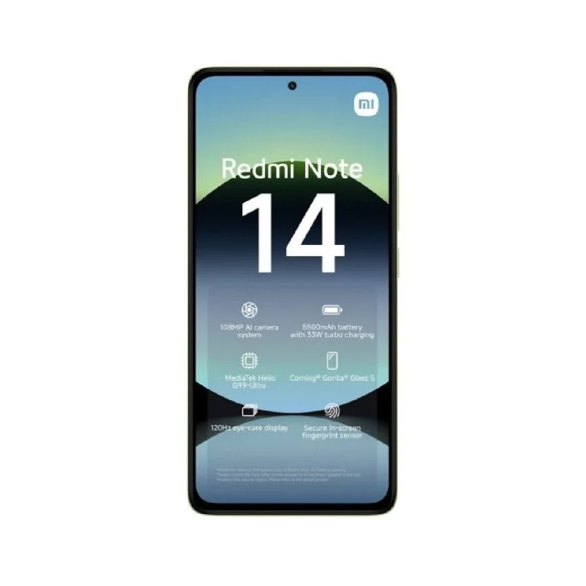 Xiaomi Redmi Note 14 4G Mobile Phone [ 256GB / 8GB RAM - Lime Green ]