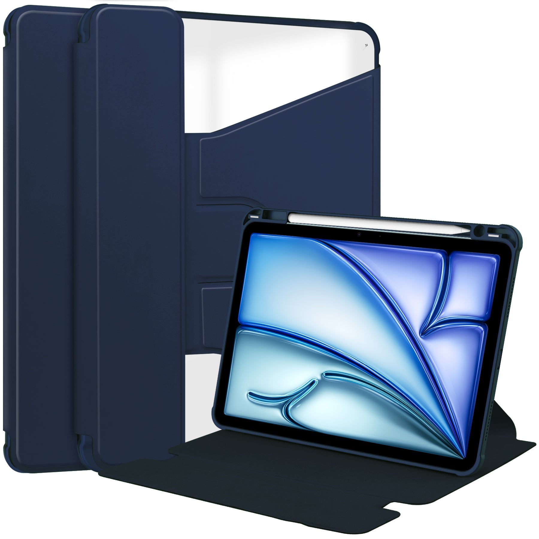 Ipad Air 11" (2026-2020 M4/m3/m2/5th/4th) Rotating Acrylic Case [Navy]