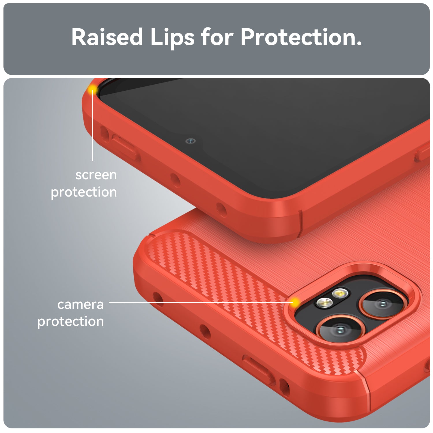 Galaxy Xcover 7 Pro Carbon Fibre Case [Red]