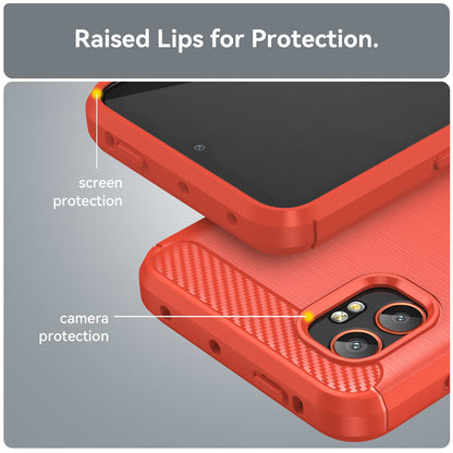 Galaxy Xcover 7 Pro Carbon Fibre Case [Red]