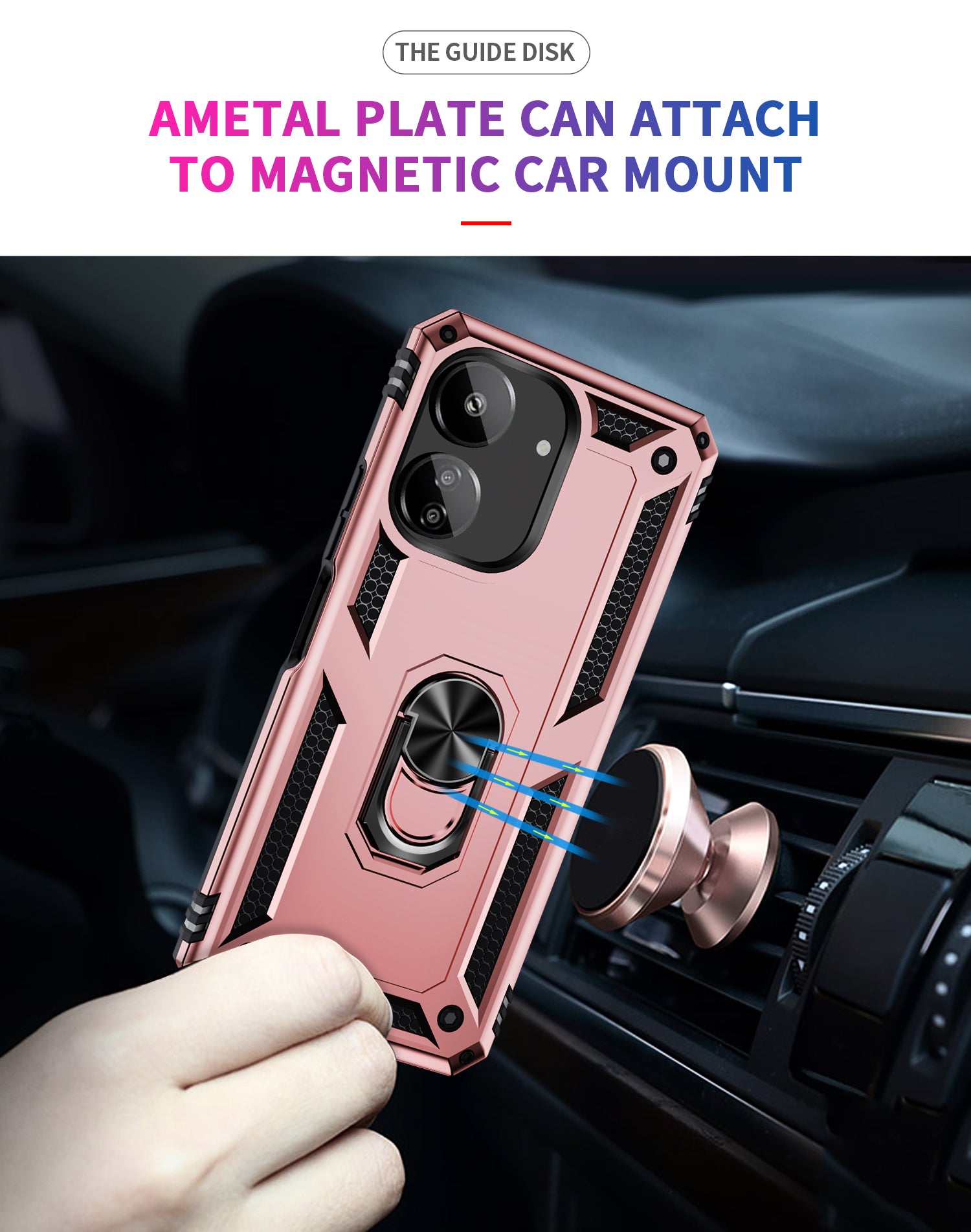 Xiaomi Poco C65 Military Armour Case [Rosegold]