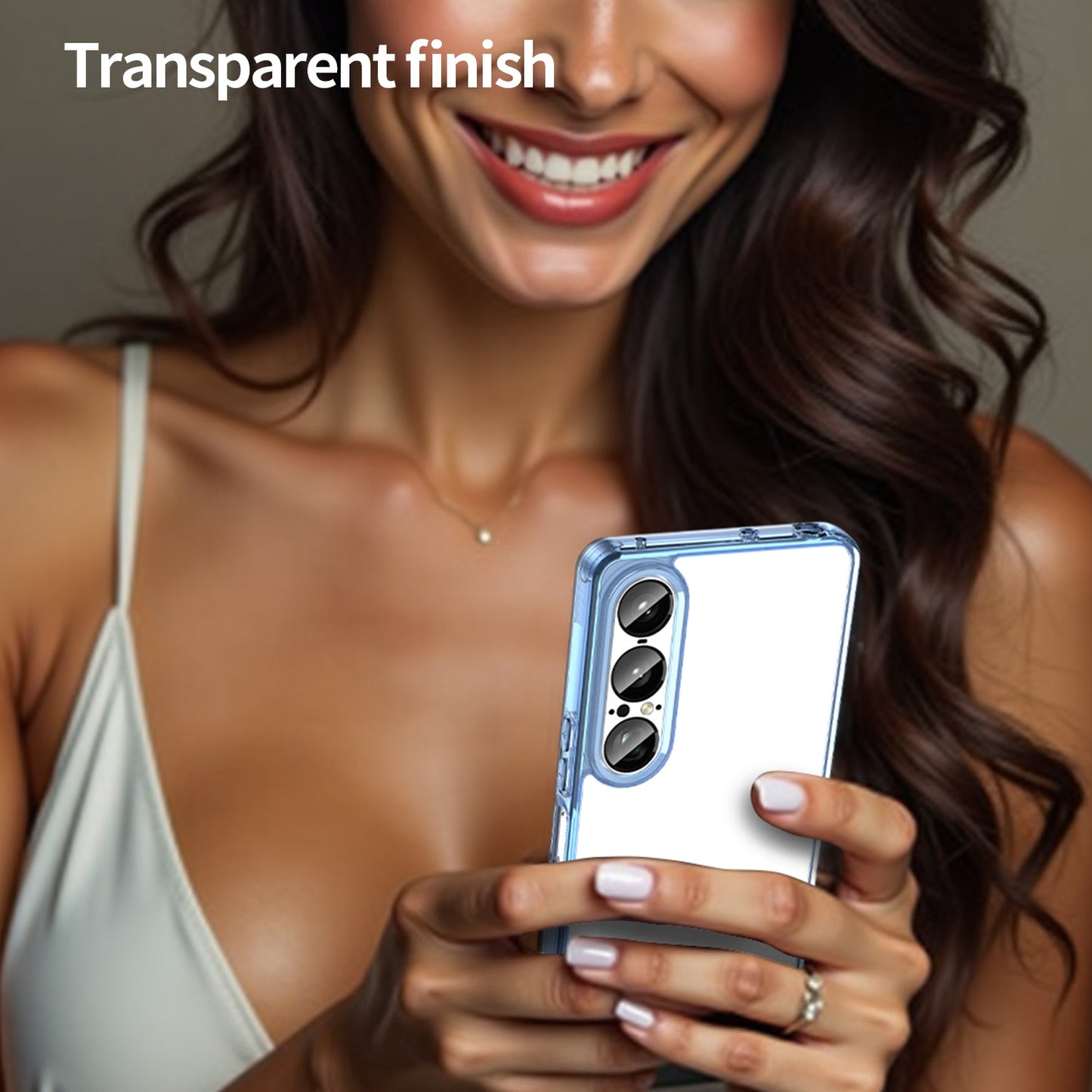 Sony Xperia 1 Vii Soft Gel Case [Clear Blue]