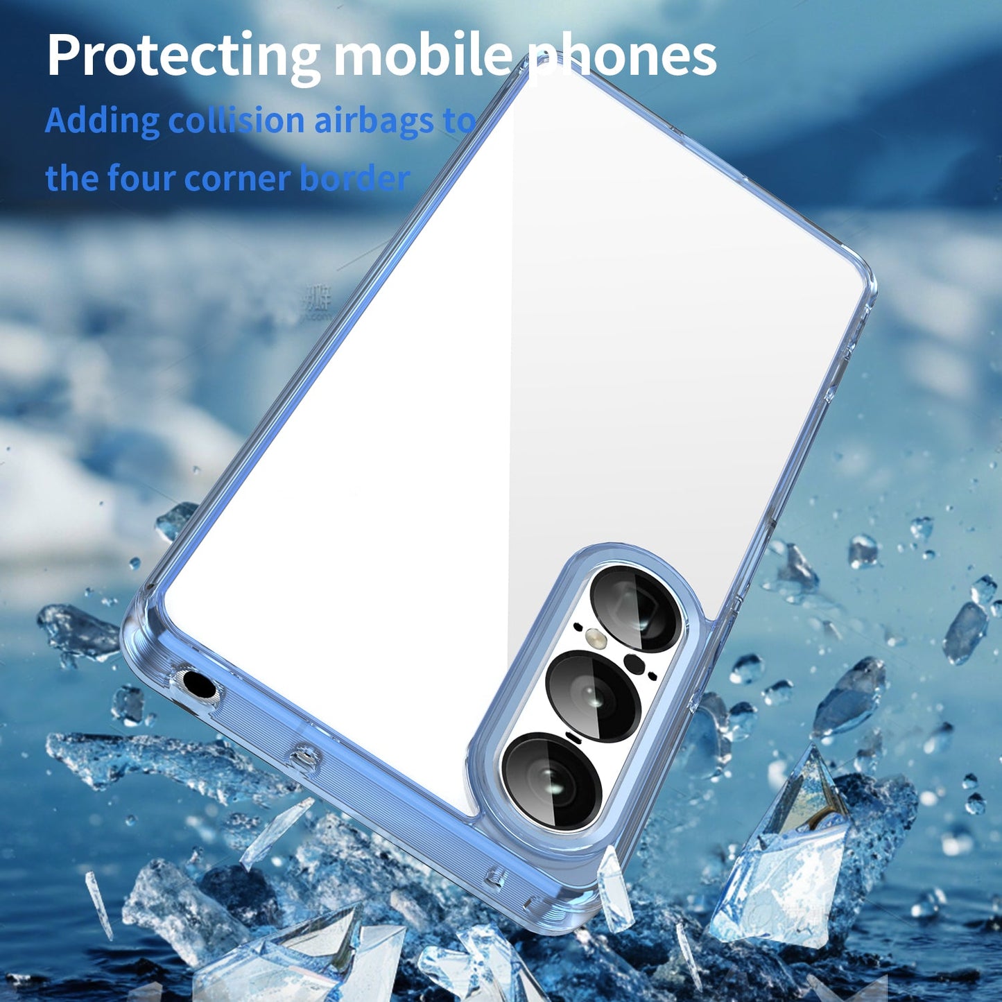 Sony Xperia 1 Vii Soft Gel Case [Clear Blue]