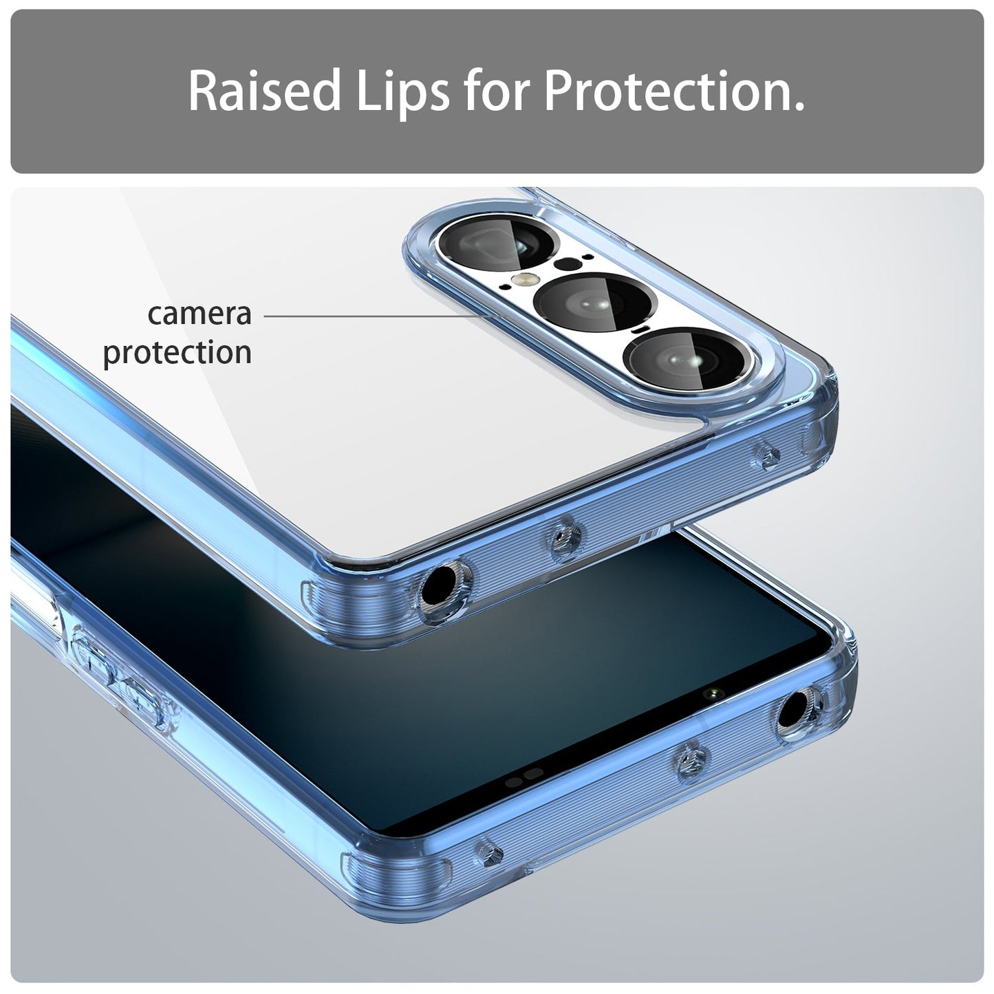 Sony Xperia 1 Vii Soft Gel Case [Clear Blue]