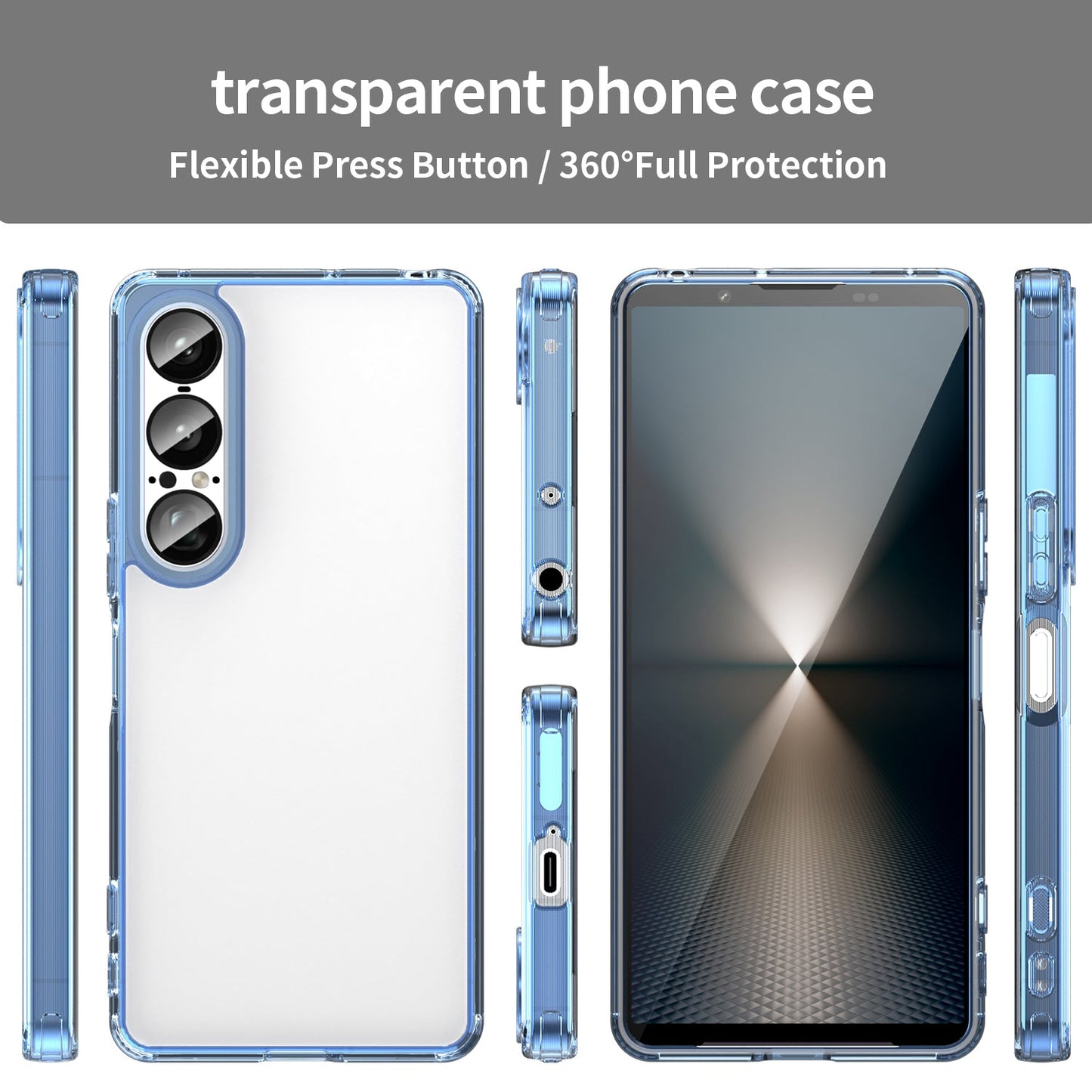 Sony Xperia 1 Vii Soft Gel Case [Clear Blue]