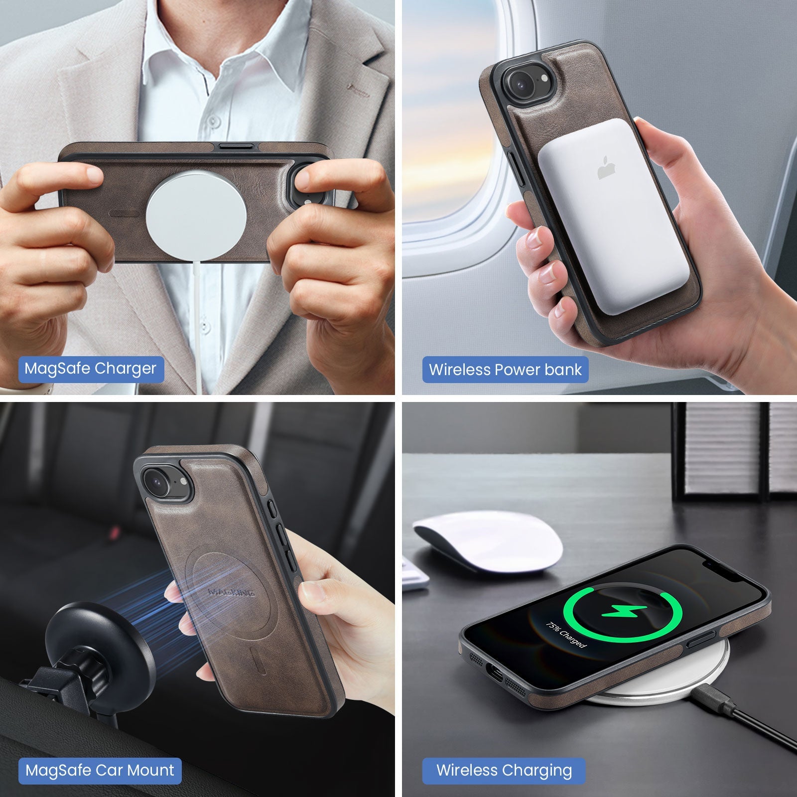 Iphone 16E Magsafe Wallet [Coffee]