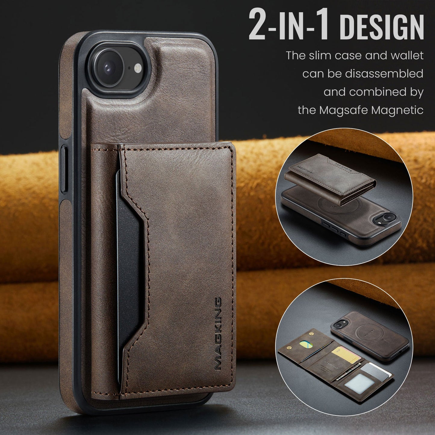 Iphone 16E Magsafe Wallet [Coffee]