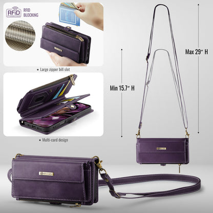 Iphone 16 Pro Max Crossbody Wallet [Purple]