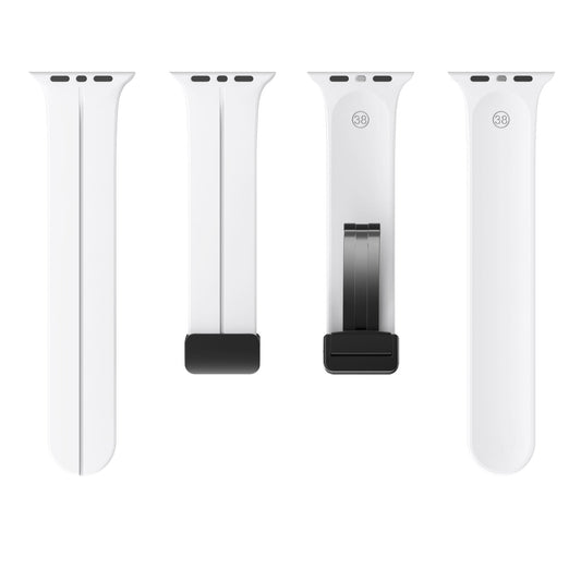 Magnetic Silicone Band for Apple Watch 44mm/45mm/46mm/49mm [White]