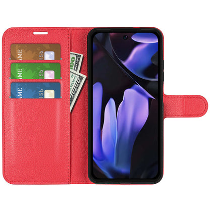 Google Pixel 9a Pu Wallet Case [Red]
