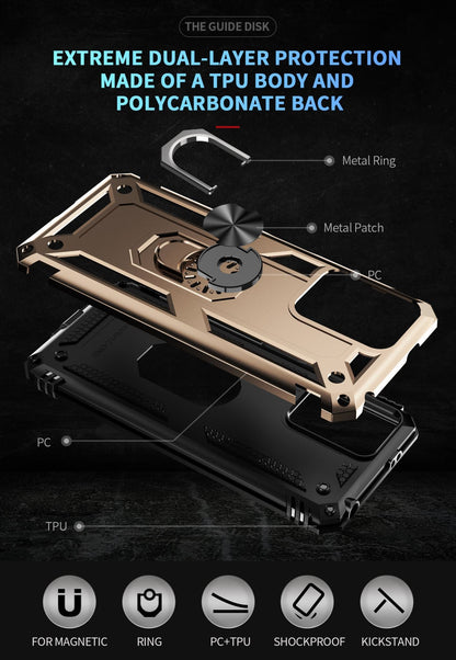 Xiaomi Redmi Note 12 Pro 5G Military Armour Ring Case [Gold]
