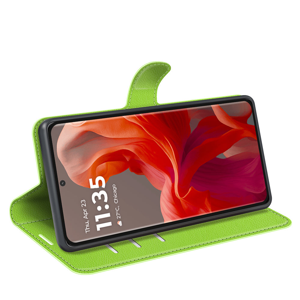 Moto G85 Pu Wallet Case [Green]