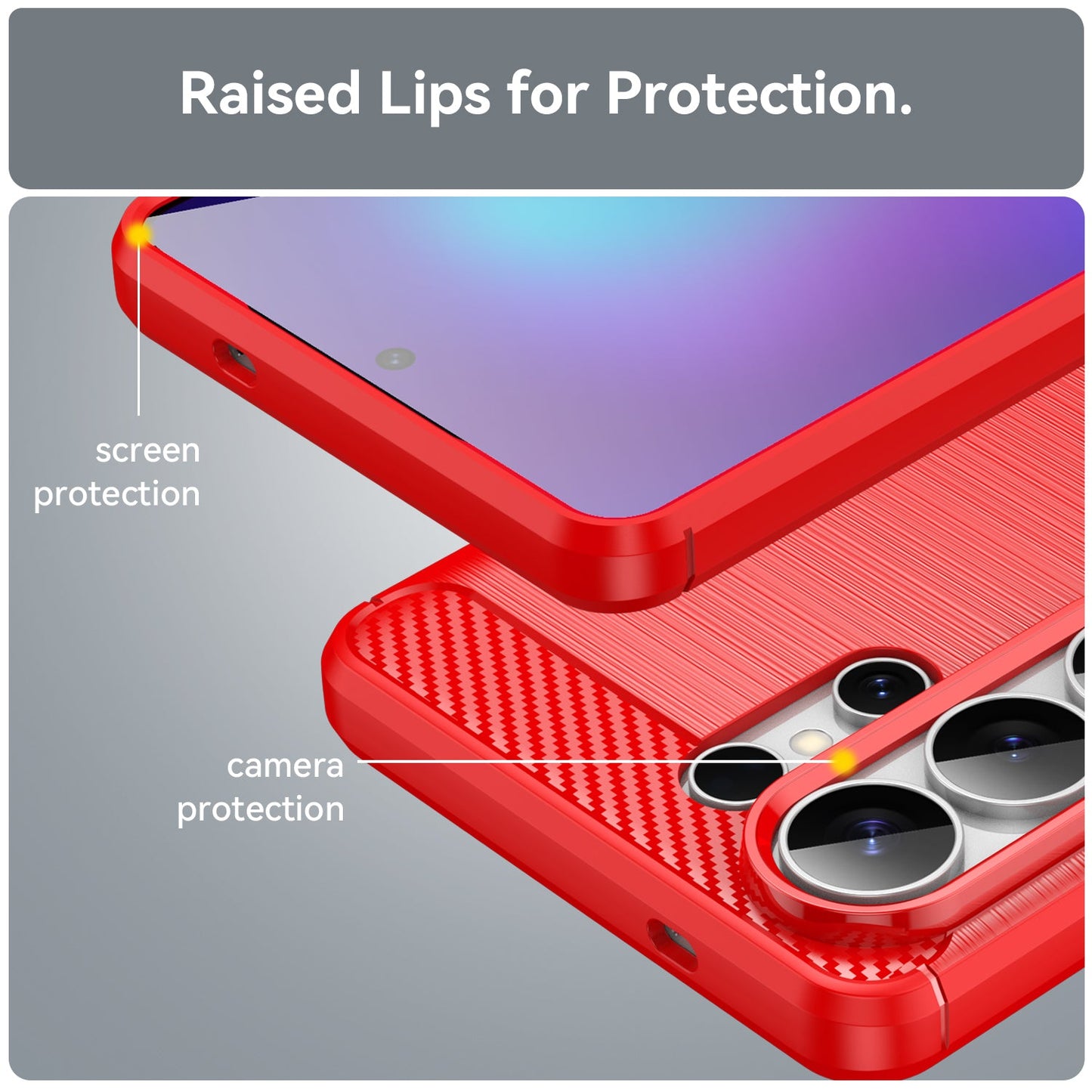 Galaxy S26 Ultra Carbon Fibre Case [Red]