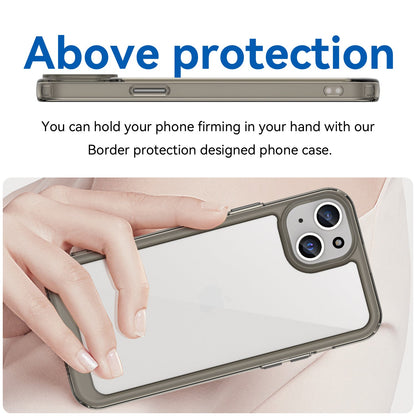 Iphone 15 Plus Soft Gel Case [Clear Grey]