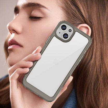 Iphone 15 Plus Soft Gel Case [Clear Grey]