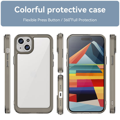 Iphone 15 Plus Soft Gel Case [Clear Grey]