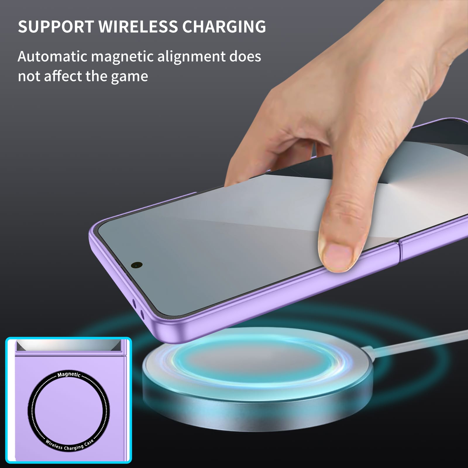 Galaxy Z Flip 7 Magsafe Ring Case [Purple]