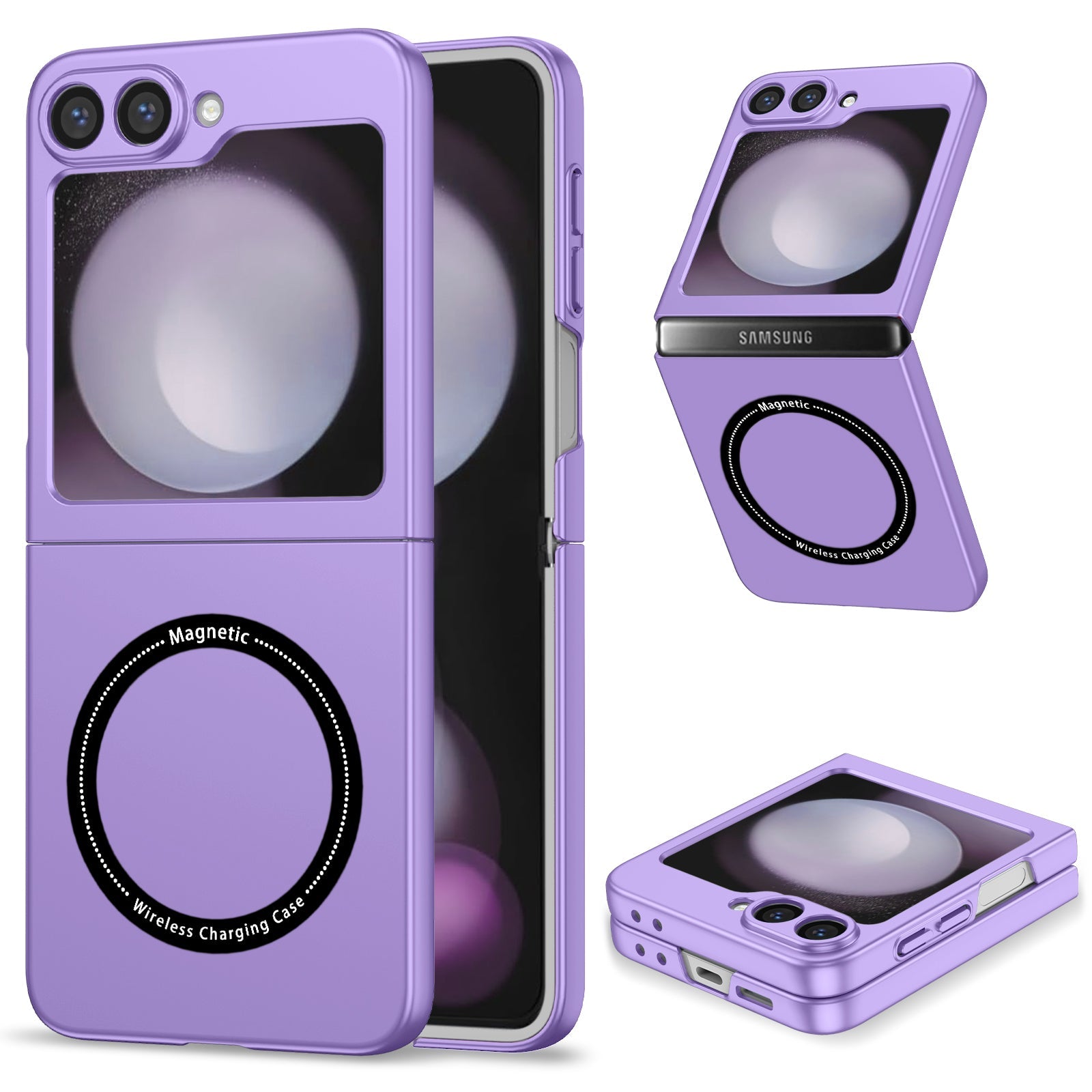 Galaxy Z Flip 7 Fe Magsafe Sliding Cover Case [Purple]