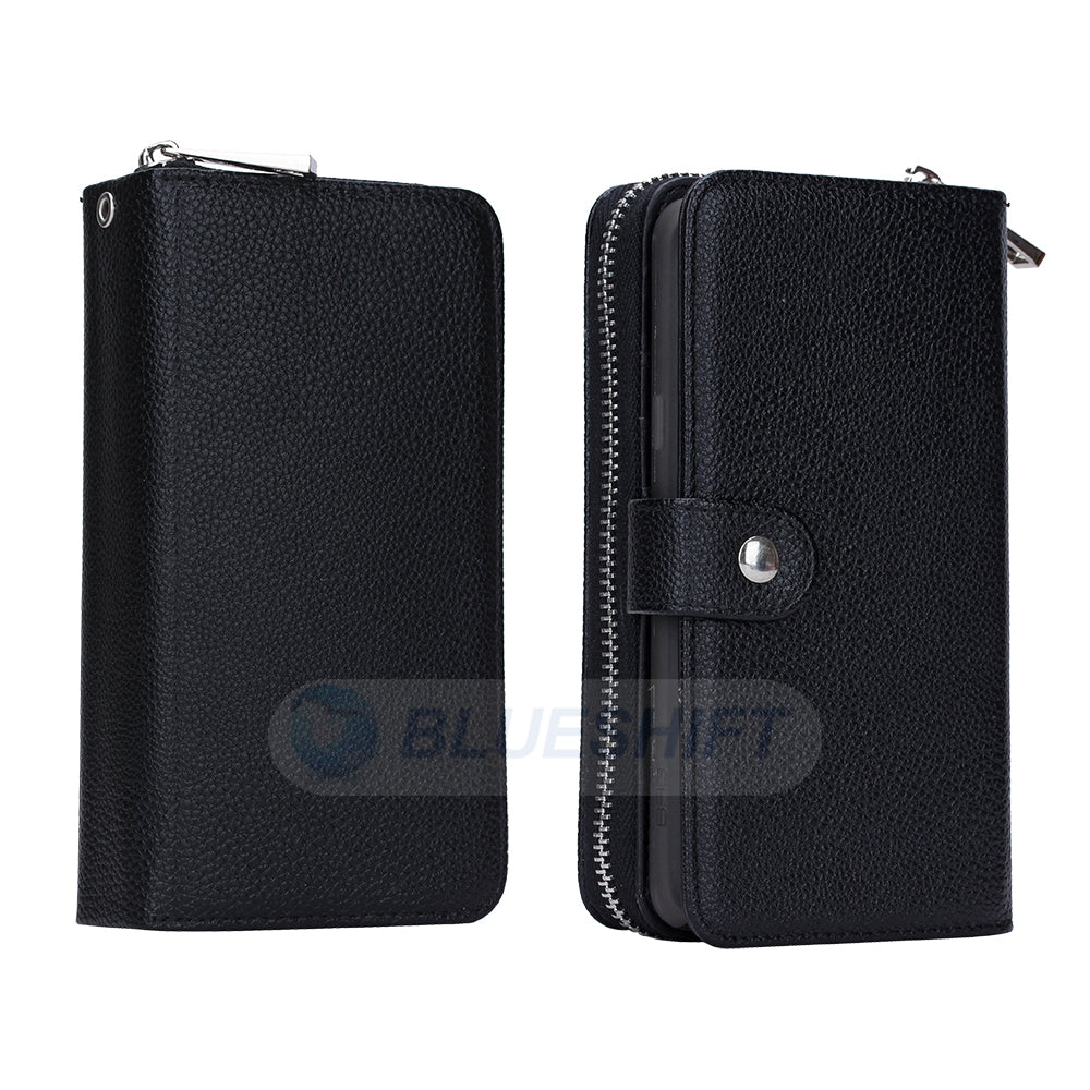 Samsung Galaxy Note 5 Zipper Wallet Case Black