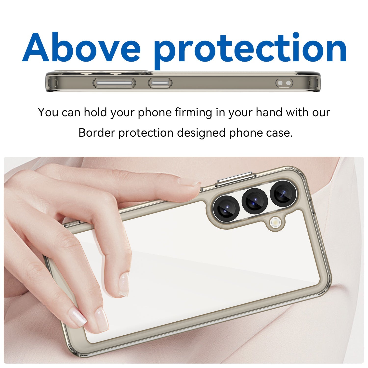 Galaxy S25 Soft Gel Bumper Case [Clear Grey]