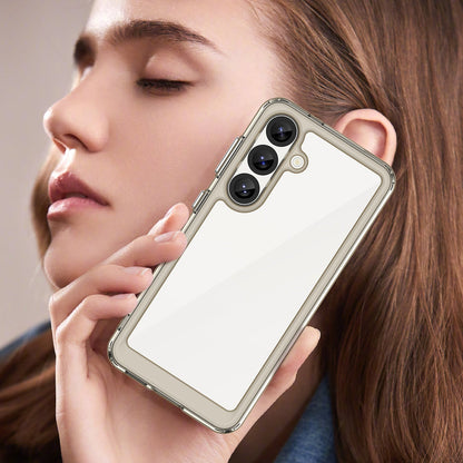Galaxy S25 Soft Gel Bumper Case [Clear Grey]