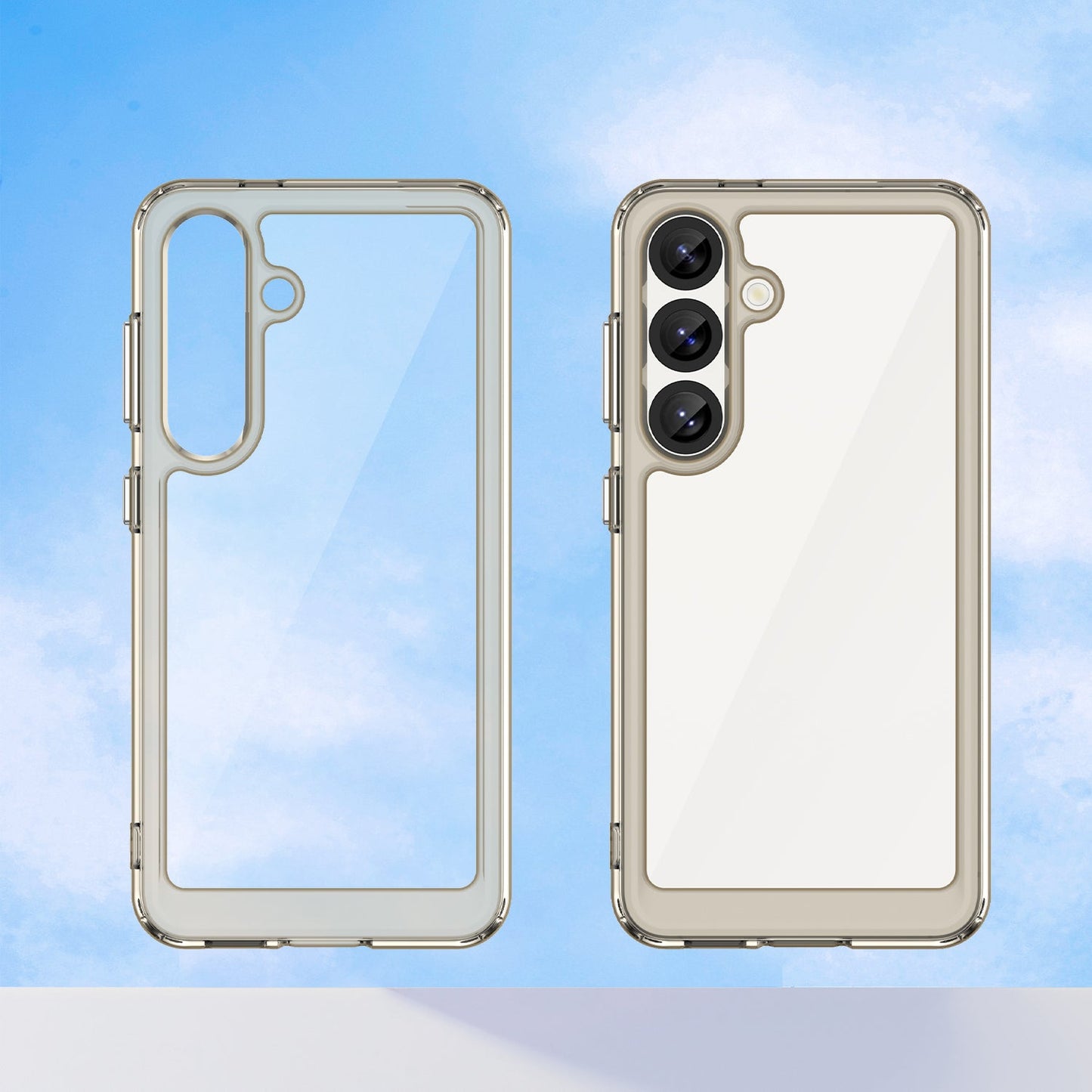 Galaxy S25 Soft Gel Bumper Case [Clear Grey]