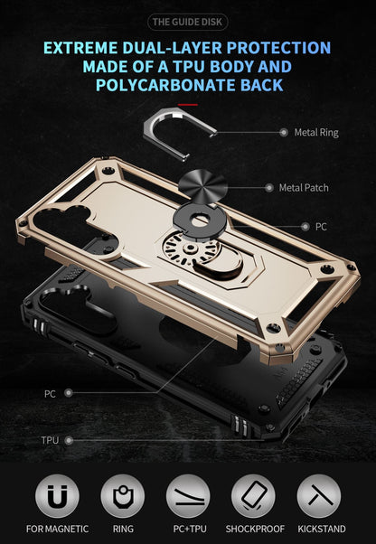 Galaxy A54 5G Military Armour Ring Case [Gold]
