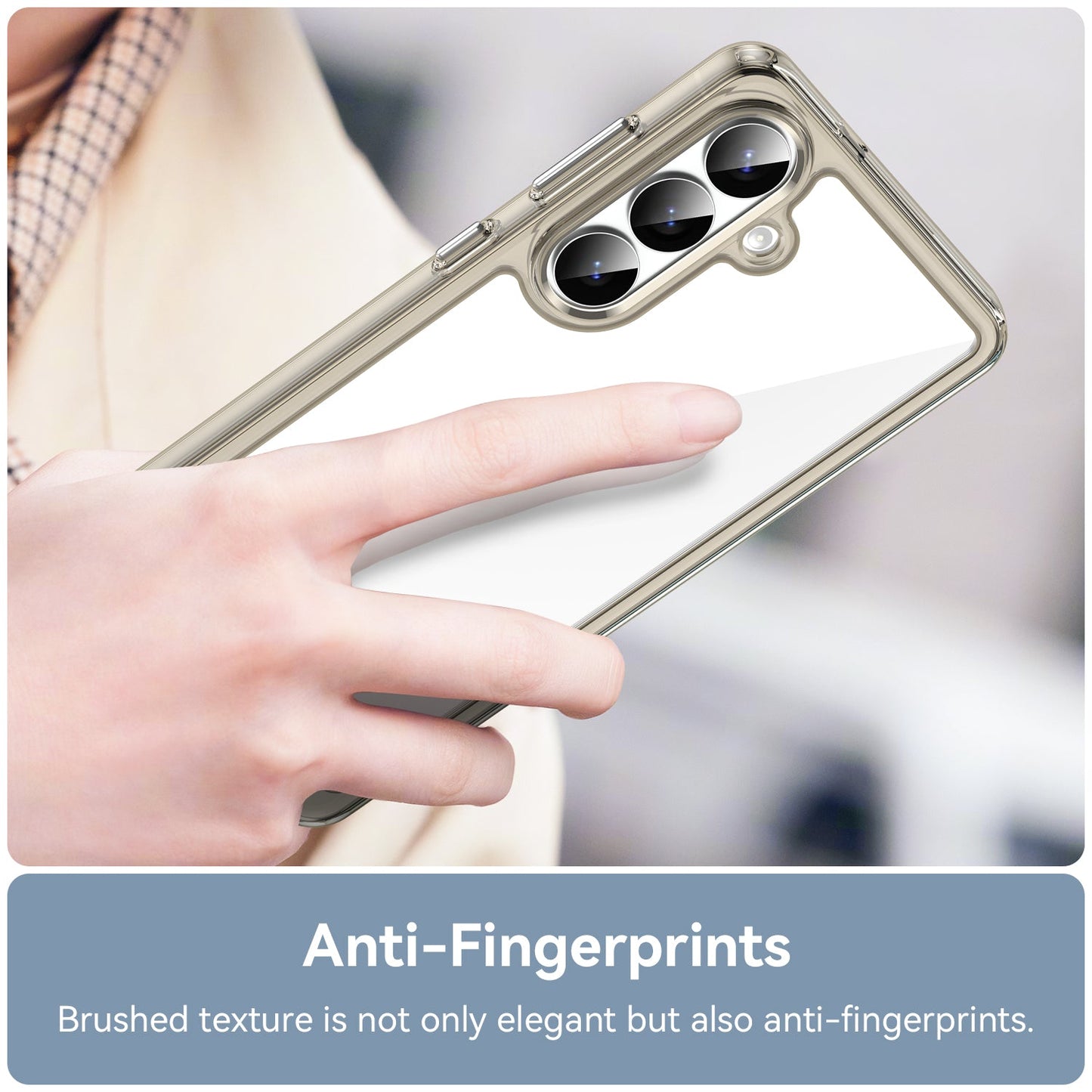 Galaxy S26 Plus Soft Gel Case [Clear Grey]
