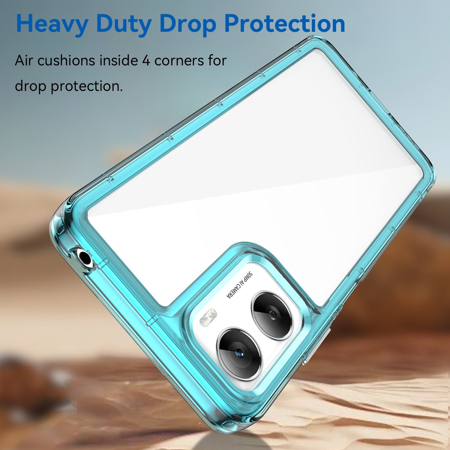 Moto G06 Soft Gel Case [Clear Blue]